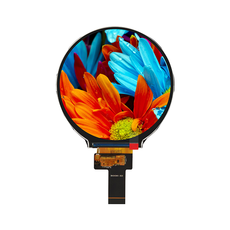 4 Inch Round TFT LCD Display, 720×720 Resolution, 1500 Nits High Brightness, HDMI Driver Board Option